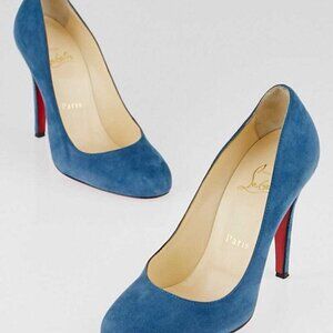 Christian Louboutin Turquin Suede Ron Ron 100 Pumps Size 5.5/36
